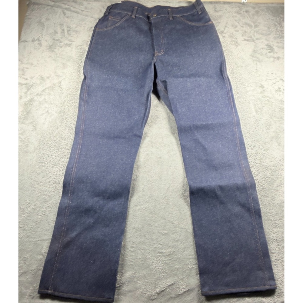 Vtg 80s Saddle King by Key Jeans 38x32 NOS Deadstock USA Raw Denim